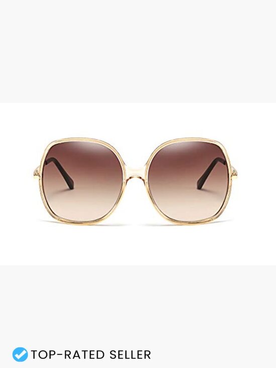 Oversized Square Sunglasses Retro 70s Vintage Extra Large UV400 Protection main image 4